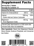 Supplement Facts label for dietary supplement by organic world
