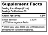 sangre de drago supplements facts label 