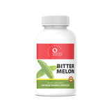 Vitamin supplement bottle of bitter melon, 100 veg capsules by organic world