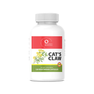 cat's claw Vitamin supplement bottle, 200 veg capsules  by organic world