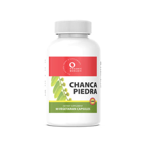 chanca piedra supplement bottle, 90 capsules  by organic world