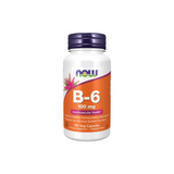 Vitamin b-6 supplement bottle, 100 veg capsules  by now food