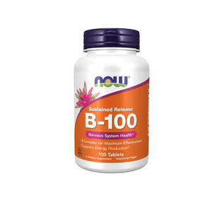 B 100 Vitamin bottle, 100 tablets by now food