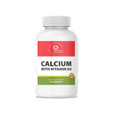 Calcium with Vitamin D3. supplement bottle, 100 tablets  by organic world.