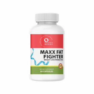 maxx fat fighter supplement bottle, 60 capsules  by organic world