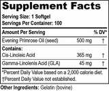 Supplement Facts label 